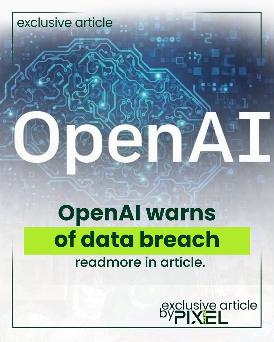 pixelpakistan's tweet image. OpenAI just sent out a serious warning — is your account at risk?

Read More In The Article: thepixelpakistan.com/openai-alerts-…
.
.
.
#OpenAI #SecurityAlert #CyberSecurityPK #DataBreach #TechNews #APILeak #PrivacyMatters #PakistanTech #pixel #pakistan #thepixelpakistan