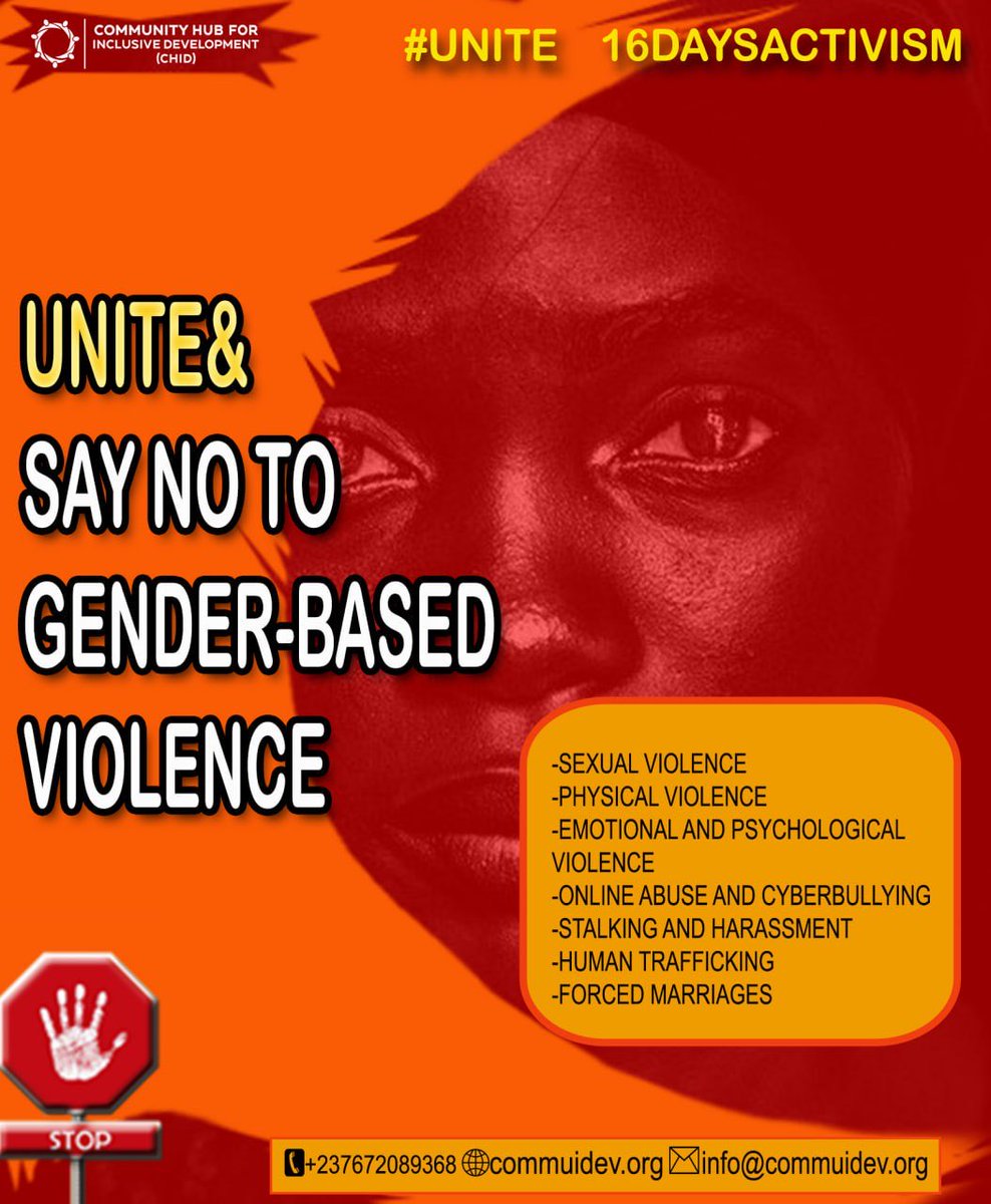 commuidev's tweet photo. 1 in 3 girls face GBV, increasingly online through cyberbullying &amp; harassment.

CHID is actively creating awareness, protecting survivors, and working towards a safer, violence-free environment for all women &amp; girls.

#16daysofactivism2025 #orangetheworld #endgbv https://t.co/JXvmDiN7df