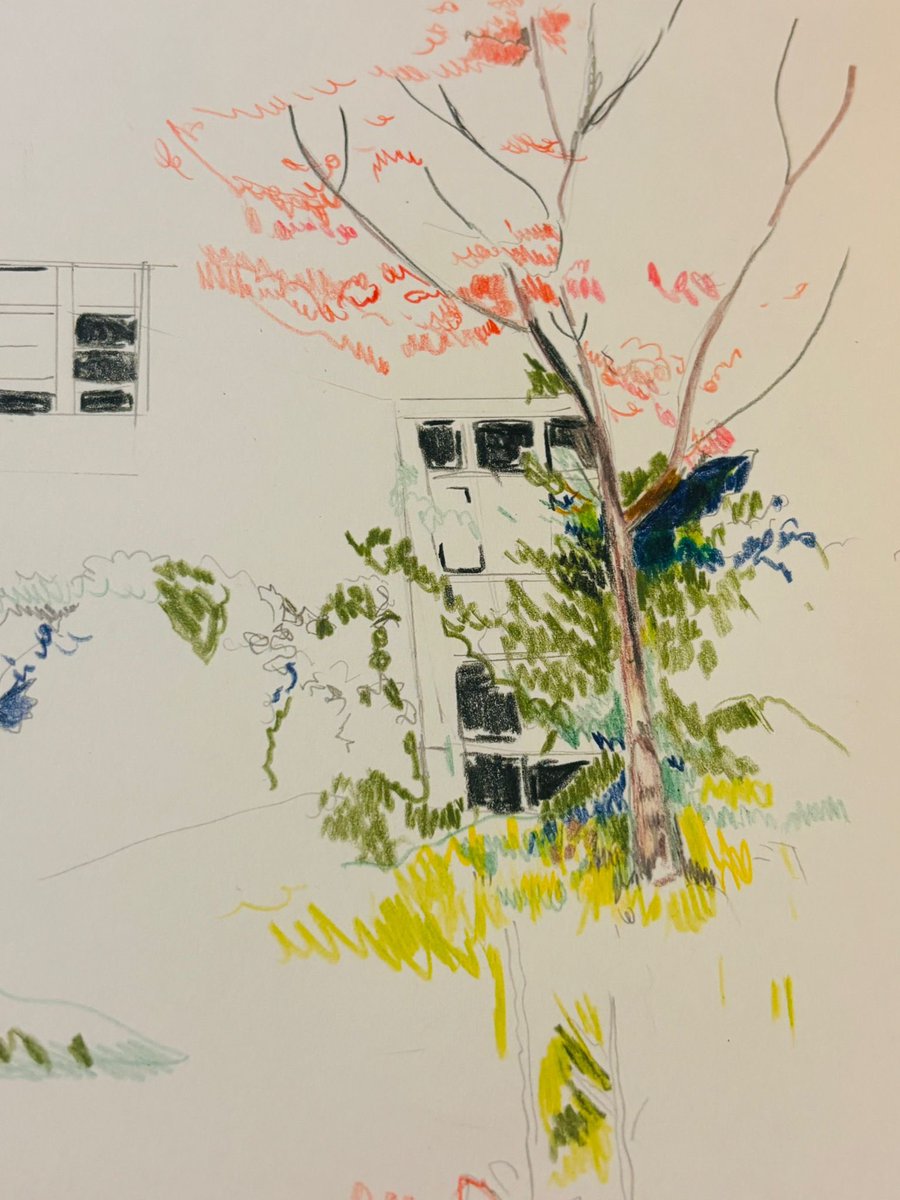 CharltonLib's tweet image. On Saturday we were inspired by the natural world at #CharltonLibrary! 🍁 Inspired by #NationalTreeWeek, library users took part in an all age drawing workshop, with all materials provided. Using shade, tone, colour and shape to create drawings all about trees! 🌳