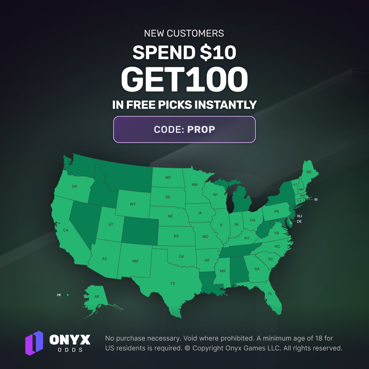 FastMoneyPROP's tweet image. 🔥 HOOKED ON ONYX 🔥

Get on Onyx Odds Today and get this FIRE Offer! ⬇️

Deposit $10 ➡️ Get $115 In FREE PICKS 💰

Onyx Odds 📈

- Legal in 35+ States
- Daily Profit Boosts
- College Props
- Same Day Withdrawals
- Injury Resets

Use code PROP
or Link ➡️ onyxodds.com/?clickId=a95d8…
