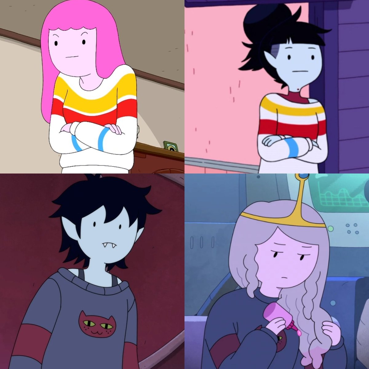 girlfriends sharing clothes