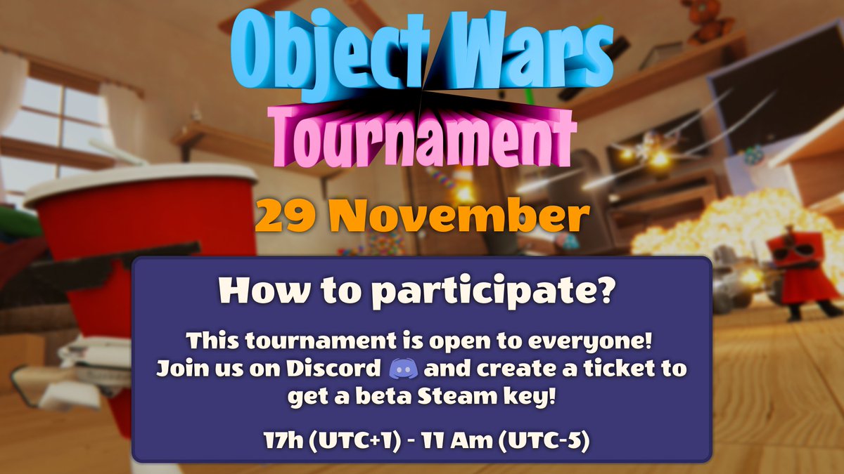 The Object Wars Tournament is ON! 🏆

This event is open to all. Want in?
👉 Join us on Discord
👉 Open a ticket

Let the games begin! ⚔️

Discord : discord.gg/QXRyz7na78

#screenshotsaturday #indiedev #indiegame #gamedev #gamedevelopment #gaming #madewithgodot