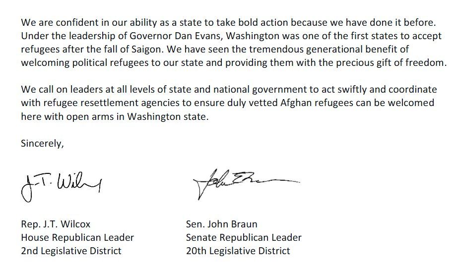 ArtiSt4AMERICA's tweet image. An uncomfortable truth:
Republicans in WA encouraged Inslee to make WA ready for Afghan refugees like the shooter in DC yesterday who was "resettled" in Whatcom County. But the messaging from WAGOP leadership is that this is all the Democrats' fault.

Will WAGOP leadership own…