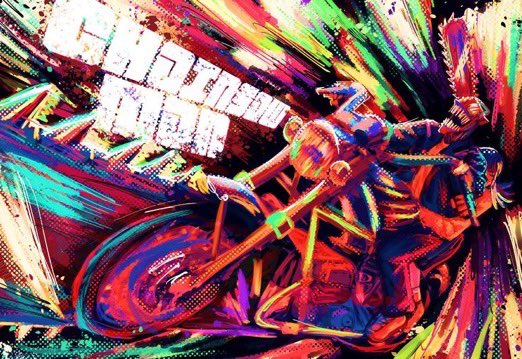 imprettydrncute's tweet image. theres this artist @/novuuuuuuuuuuuu who makes csm art works in a spiderversw type of style and i like to imagine them like an au I LOVEEE IT