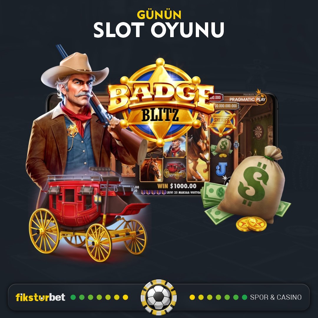 fiksturbets's tweet photo. 🎰#FİKSTURBET İle Günün #Slot Oyununda Para Kazanma Zamanı

🏇 PRAGMATİC PLAY 'in En Çok Kazandıran Oyunu

💵 BADGE BLITZ 💵

🔆 Hızlı Çekim,  Güvenilir  Adres  https://t.co/SNeqqZk2dv https://t.co/zDhhVobN0x