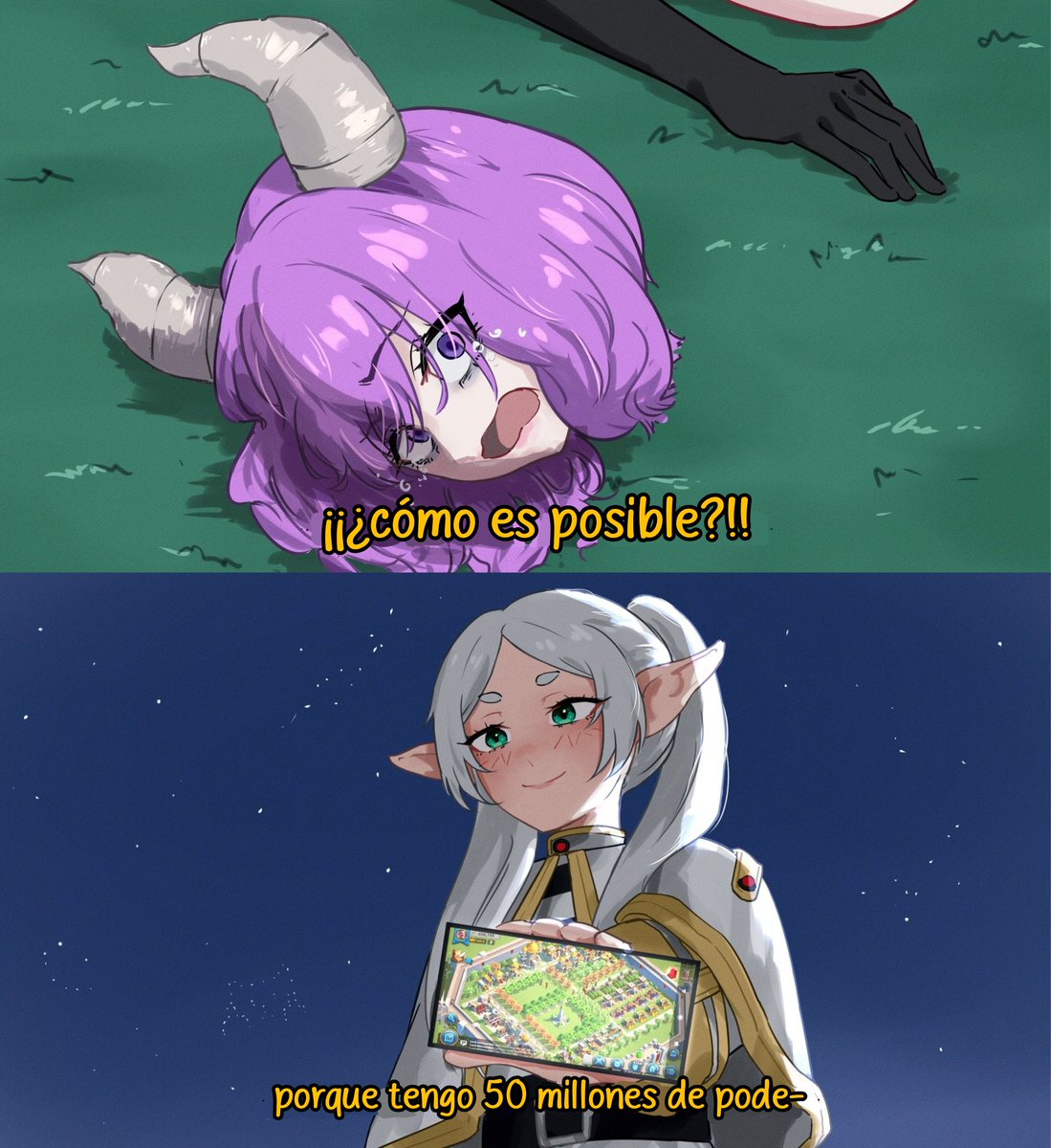 Alguien quítele el internet a la abuelita Frieren