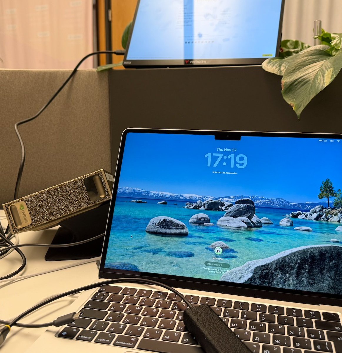 jonnyzzz's tweet image. Getting ready for the #awsReInvent demo of #LocalAI with #jetbrains tools #nvidia DGX Spark! You cannot imagine how many parts there are, and how to run the logistics and coordination. #fun. #ai #localtools #devX
