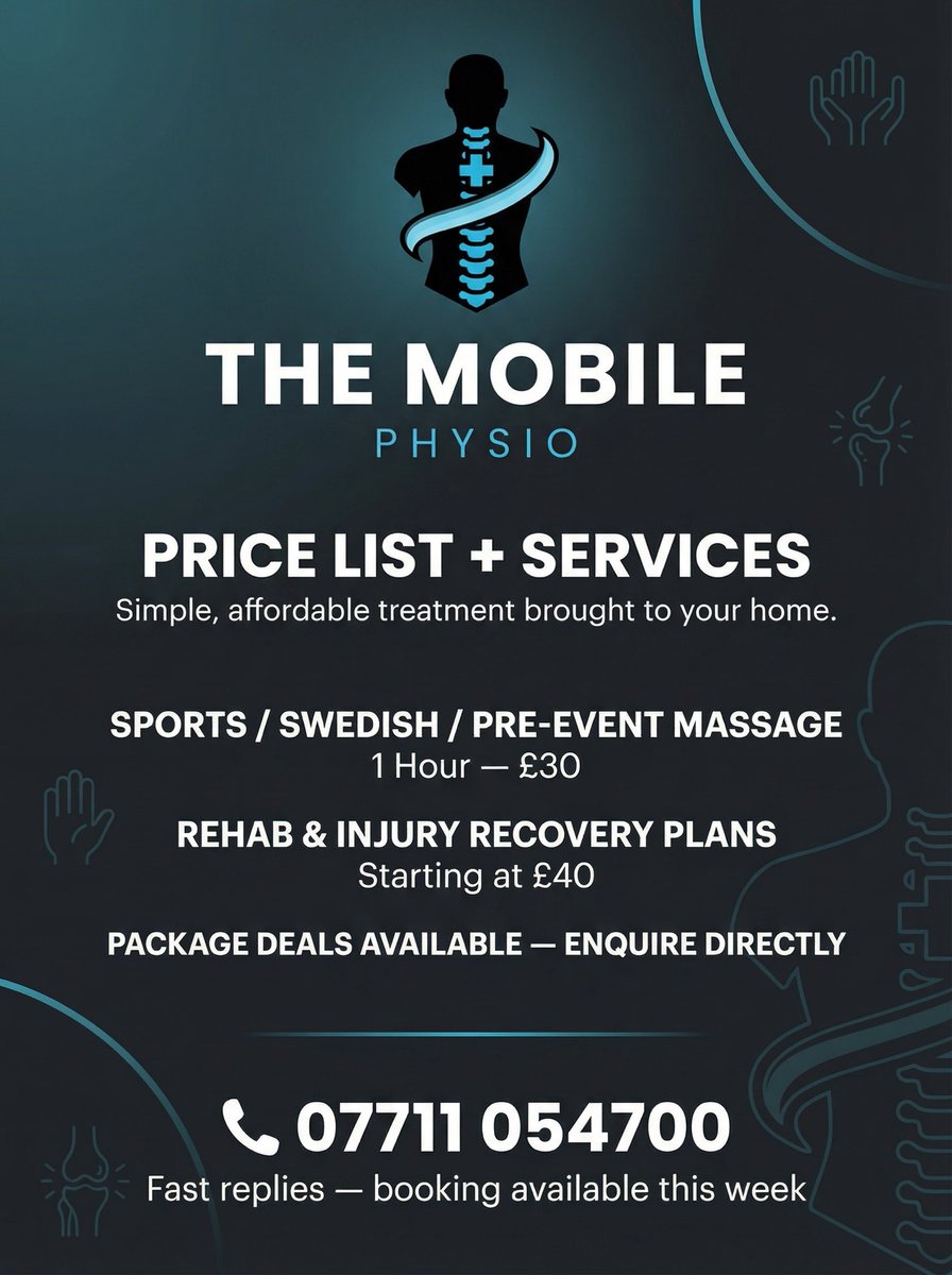 Introducing The Mobile Physio. Zero travel, real results.🩻🏃‍➡️🤝