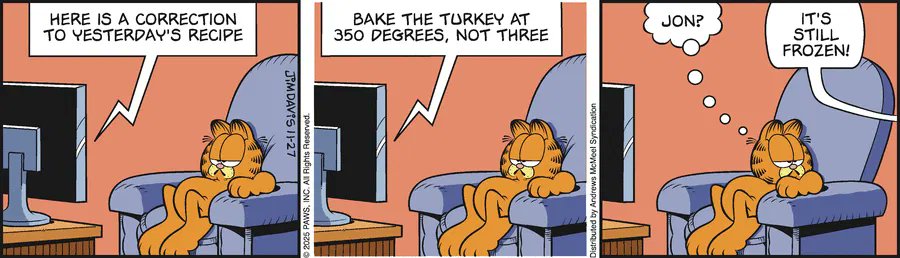 Garfield by Jim Davis for Thu, 27 Nov 2025