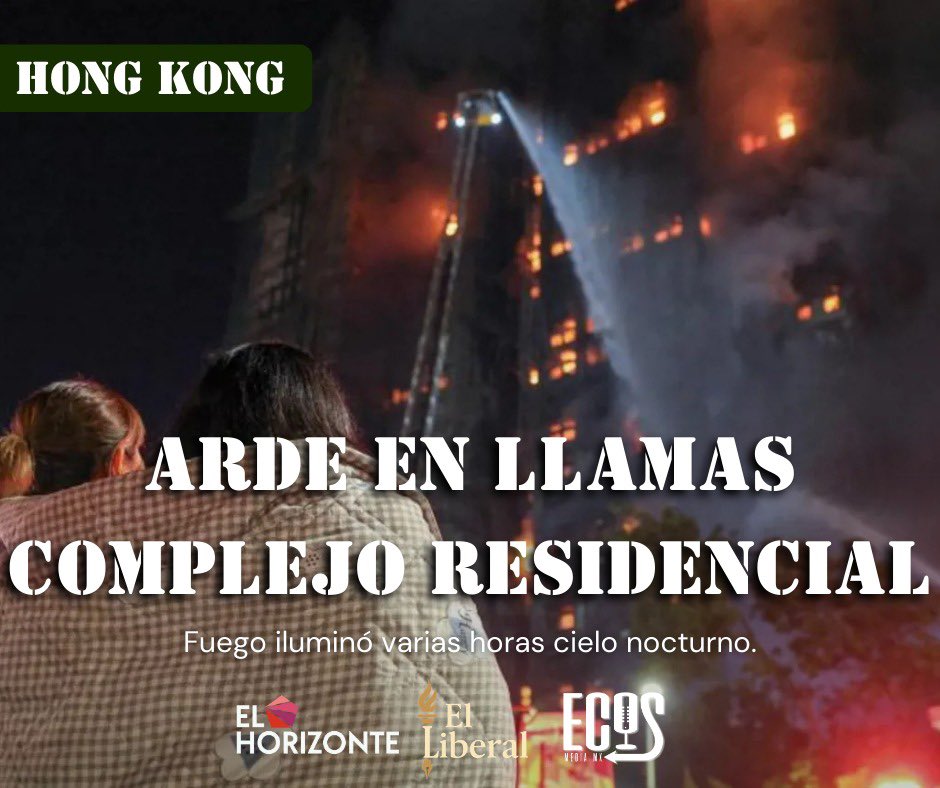 Al menos 36 personas fallecieron y 279 personas están extraviadas el miércoles después de que un incendio de grandes proporciones arrasó varias torres de un complejo residencial en el distrito de Tai Po, en el norte de Hong Kong, informó el Gobierno.