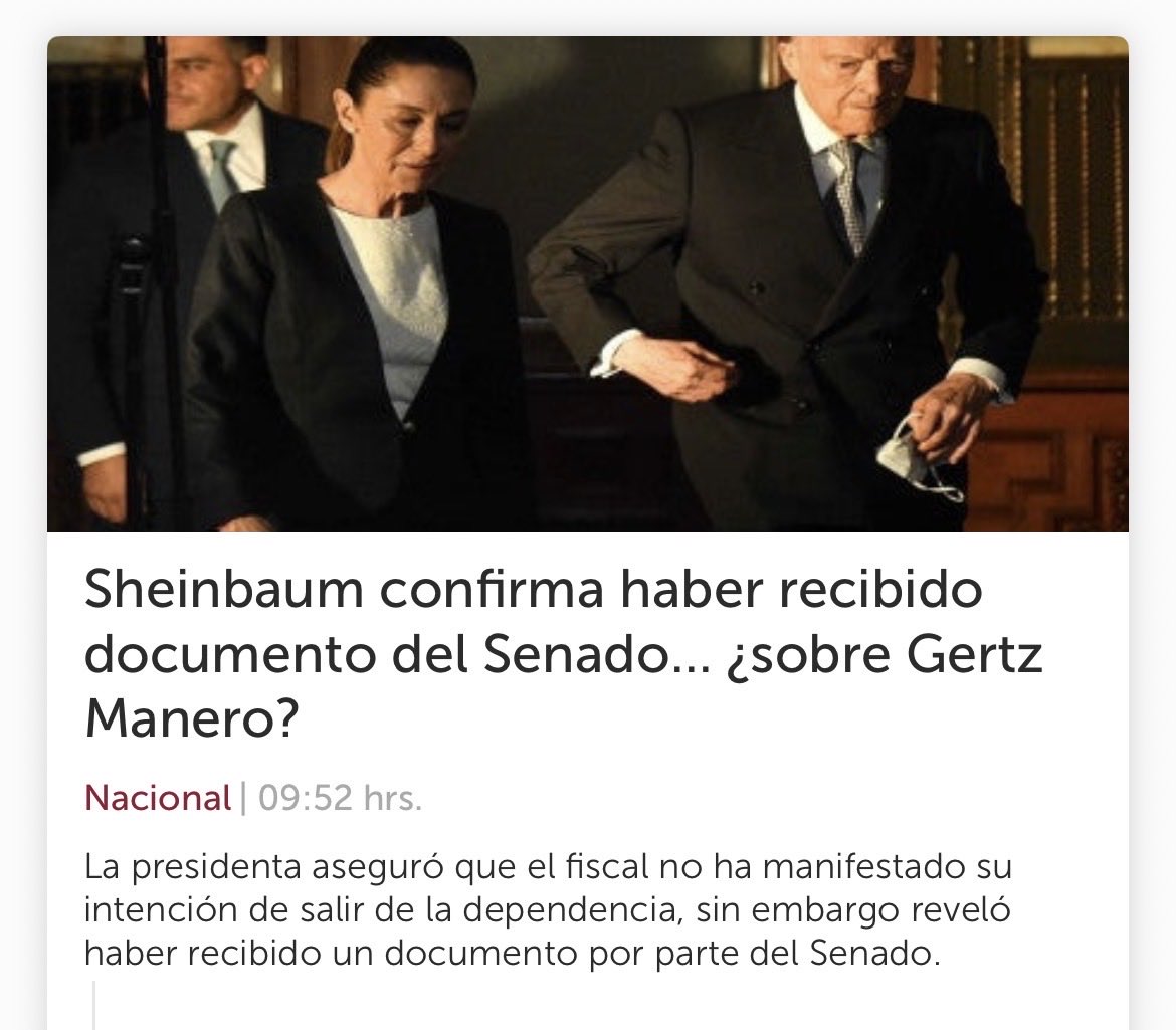 alexmoguel2025's tweet image. Crecen rumores sobre posible salida de Gertz Manero de la #FGR @FGRMexico #GertzManero @senadomexicano 

Vía #excelsior