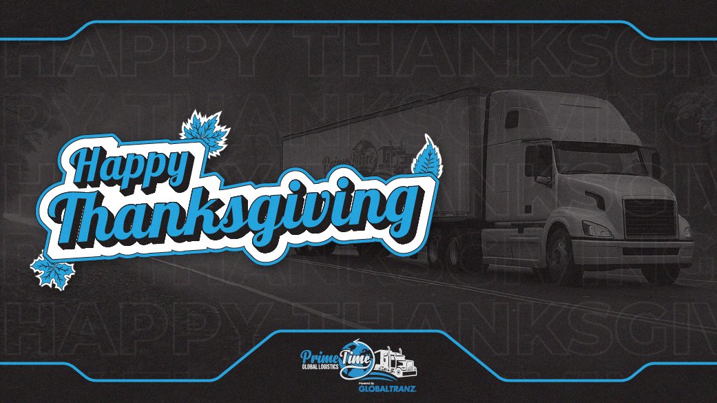 shipprimetime's tweet photo. This #Thanksgiving, PrimeTime gives thanks for our dedicated drivers, team members, and partners who keep freight moving across the country. Just like the season’s falling leaves, your trust and support fuel our journey every day. #HappyThanksgiving 🚛🍂 https://t.co/7Q2pLIphAM