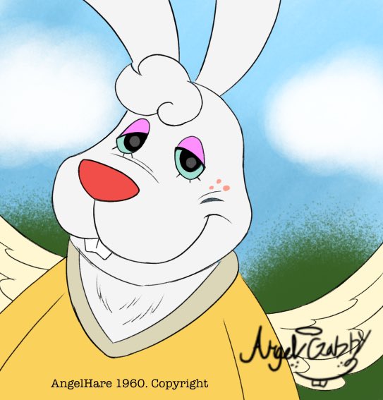 CuddlebearCake4's tweet photo. πΊππΌ #AngelHare #angelhare #AngelGabby #AngelGabbyArt #TheEastPatch #EastPatch #AngelHareFanArt #AngelHareArt #AnalogHorror #LostMedia https://t.co/fGGu9DDSmF