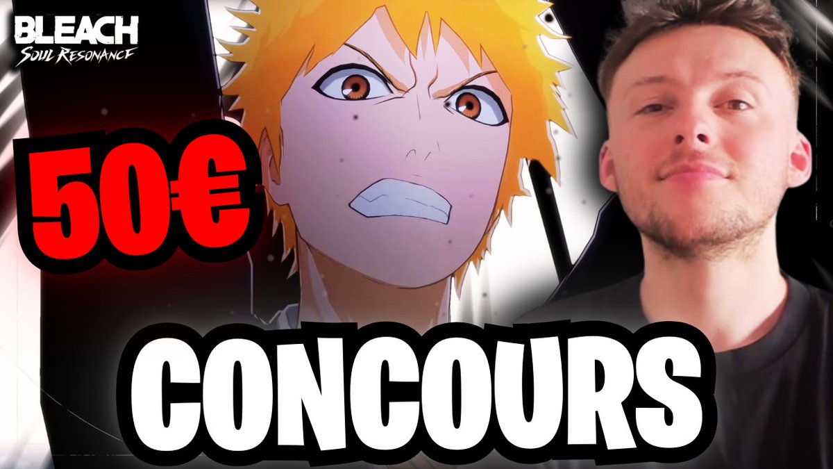 LimuluTV's tweet image. 🎉 CONCOURS BLEACH: SOUL RESONANCE – 50€ PAYPAL À GAGNER ! 🎉
Pour participer :
🔁 RT le post
❤️ LIKE
👤 FOLLOW @LimuluTV et @GachActu
👥 Tag 1 ami en commentaire
Bonne chance à tous ! 🍀🔥
#Concours #BleachSoulResonance #BLEACH #BleachSR #Giveaway