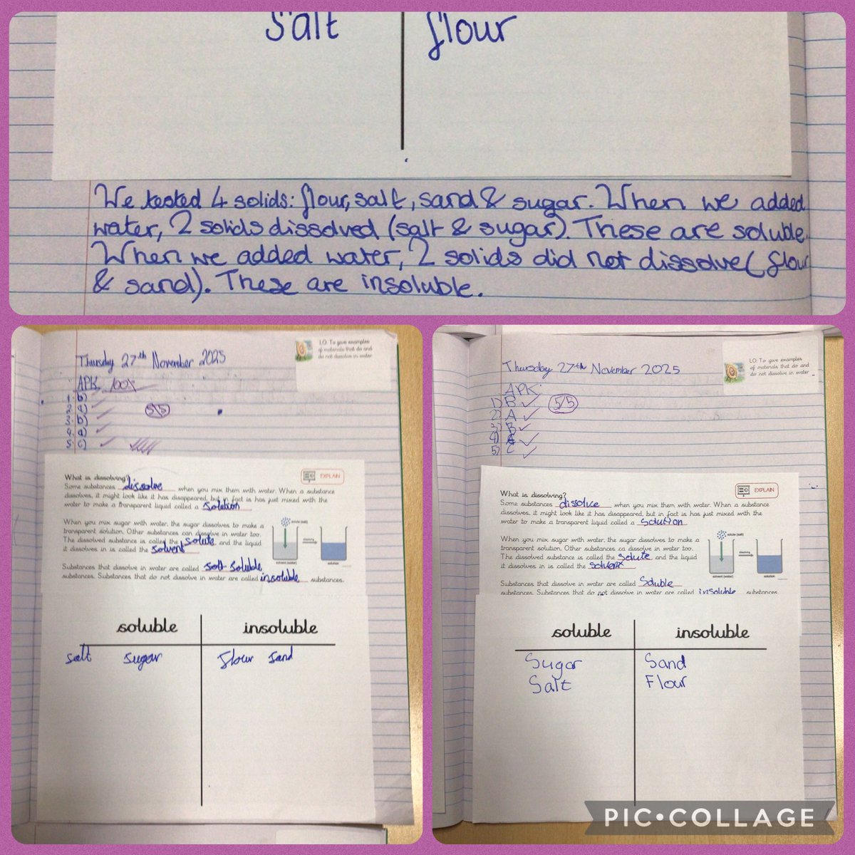 storywoodschool's tweet image. Lipman (Y5) have been learning about how different materials dissolve into liquids.