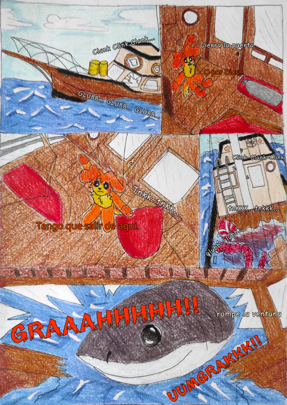 Kingleo_jluisrn's tweet photo. parte 10 del comic de jaws 🦈
imágenes (43/99)— Que comience el enfrentamiento entre #Dadday y el tiburón.
lamento la espera como compensación las páginas completas.
#SmilingsCritters #SmilingCrittersAU #SmilingCrittersFanart #PoppyPlaytimeComic https://t.co/H3KYE3zZ6l