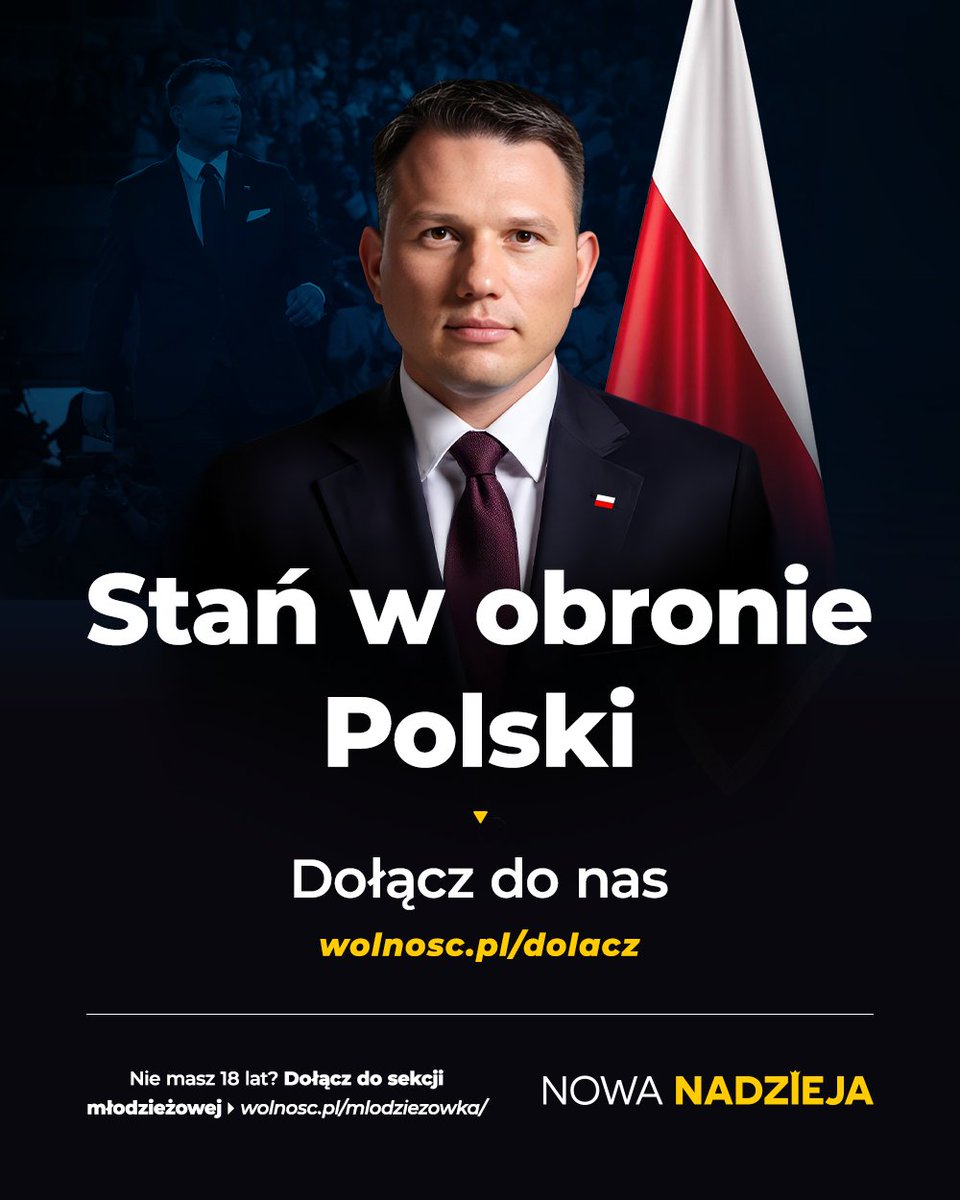 Zbliża się koniec roku, już teraz ludzie myślą o postanowieniach noworocznych. Po co czekać jeszcze miesiąc, skoro do ekipy <a href="/NowaNadzieja_ZS/">Nowa Nadzieja - Szczecin</a> można dołączyć już dzisiaj!

Zapisz się na:
wolnosc.pl/dolacz