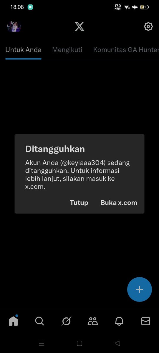 easyhoho059's tweet image. akun lama kena suspen