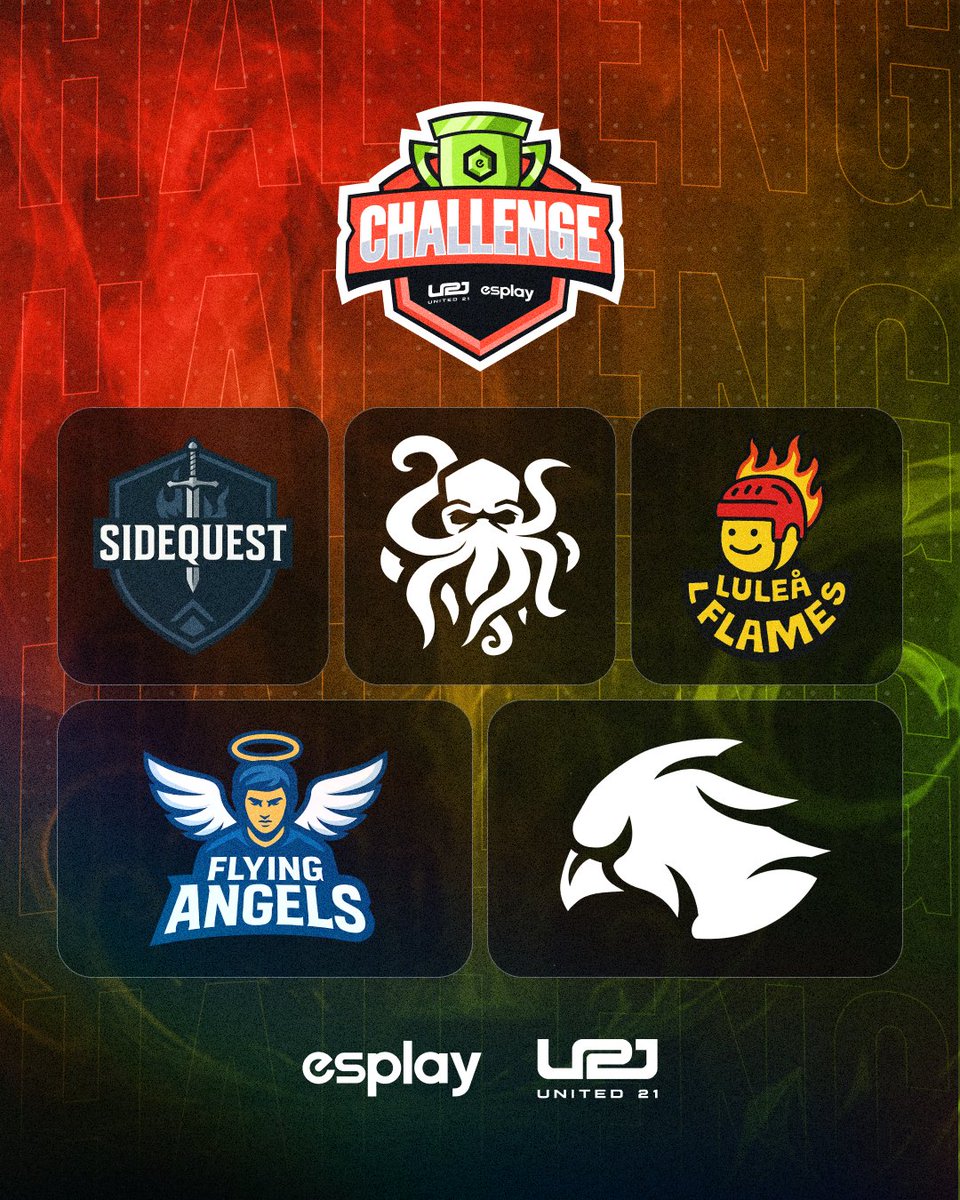 Five more teams are LOCKED IN for United21 x Esplay $10,000 Challenge #1, the VRS Tier-2 LAN tournament in Sweden, January 23–25.

<a href="/InfurityGG/">INFURITY GAMING</a> 
<a href="/ExenEsports/">EXEN</a> 
Flying Angels
SIDEQUEST
LuleFlames