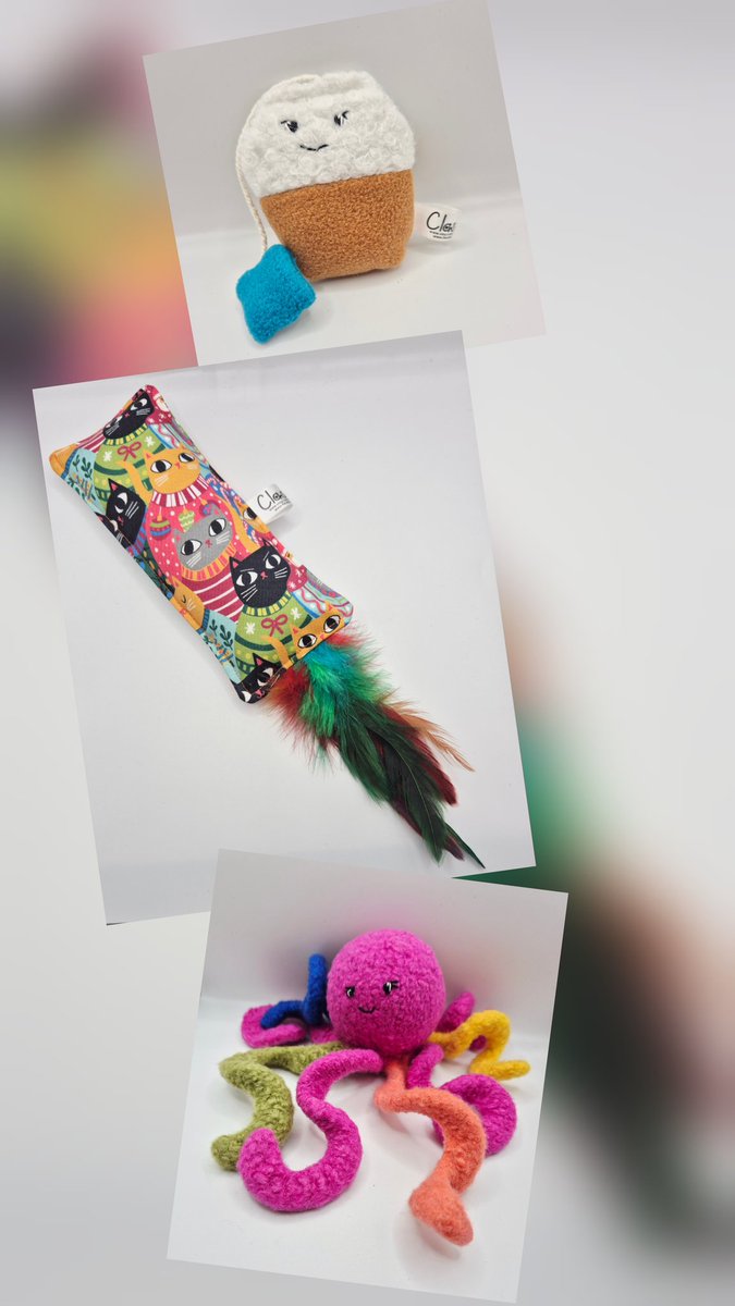 clasicats's tweet image. I&apos;ve managed to find enough fabric to make another kicker toy , this will be the last one in this fabric . Also listed more Kit-teabag toys .
clasicats.etsy.com/listing/440847…
#CatsOfTwitter 
#CatsOnX 
#catsontwitter
#cats
#Christmas2025 
#catsoncatnip
#catnip
#etsyshopuk