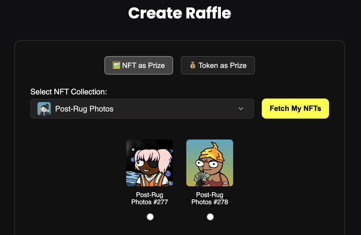Two collections at HyperEVM revealed its artwork today... 
<a href="/PostRugPhotos/">Post-Rug Photos</a>  and <a href="/Hyperian_backup/">Hyperians</a>  different styles/vibes but really enjoyed both and are now fully supported at the DystoMfers tools...

Who will be the 1st one to create a raffle? or maybe request a 1:1 p2p swap? 🙌