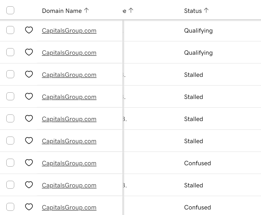 That One domain has more leads and refused to sell.

16 Leads so far, Still 😶