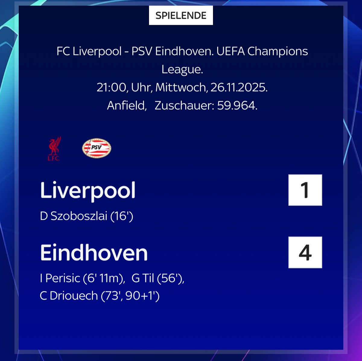 Damals haben wir Liverpool ins straucheln gebracht jetzt erntet Eindhoven die Früchte