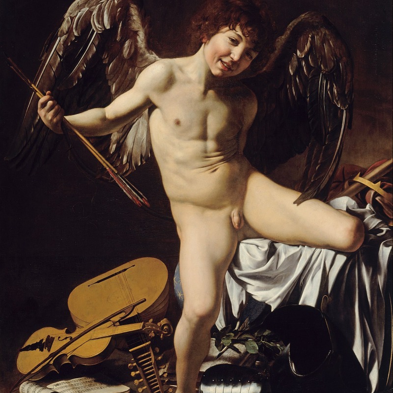artpricedotcom's tweet photo. Caravaggio in London: Victorious Cupid Presented for the First Time in the UK