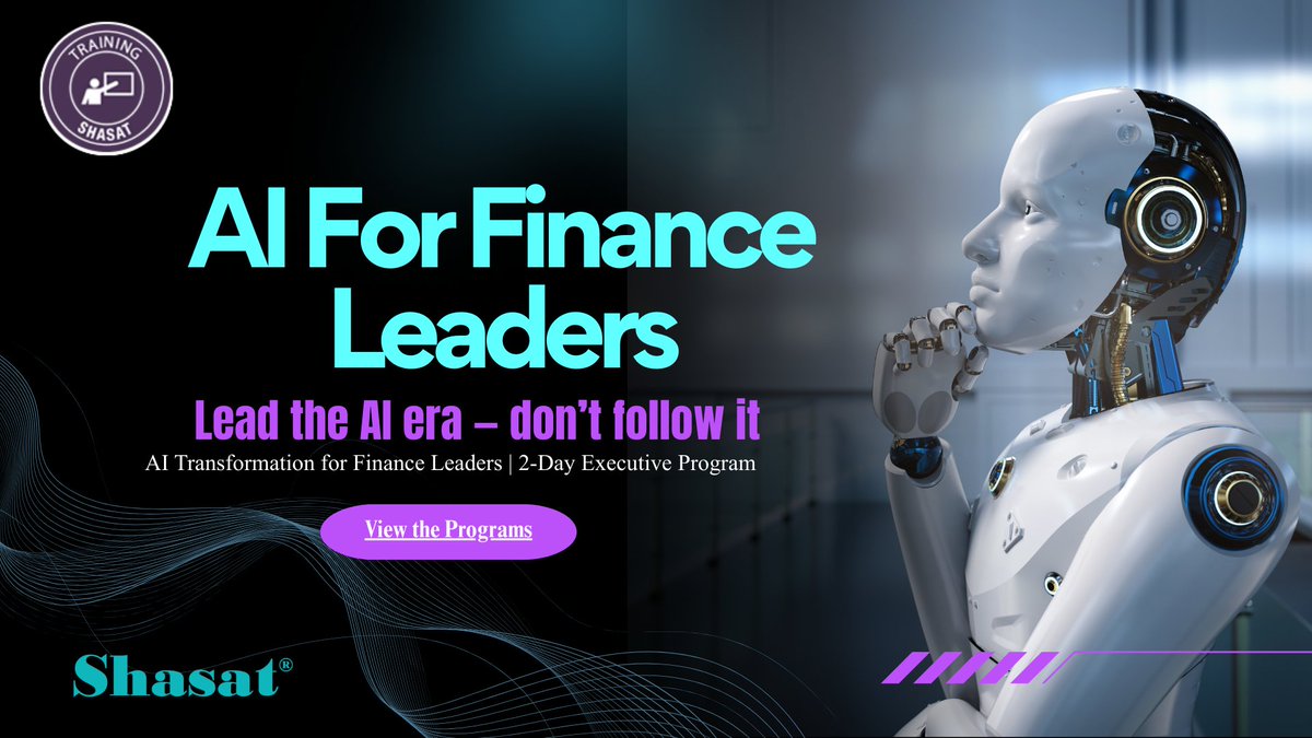 GlobalIFRSdesk's tweet image. AI is the new competitive edge. Sharpen yours.
Lead the next era of financial strategy with: AI Transformation for Finance Leaders | 2-Day Executive Program. shasat.co.uk/product-catego…
#AIForFinance #FinanceLeadership, #DigitalTransformation, #ExecutiveEducation…