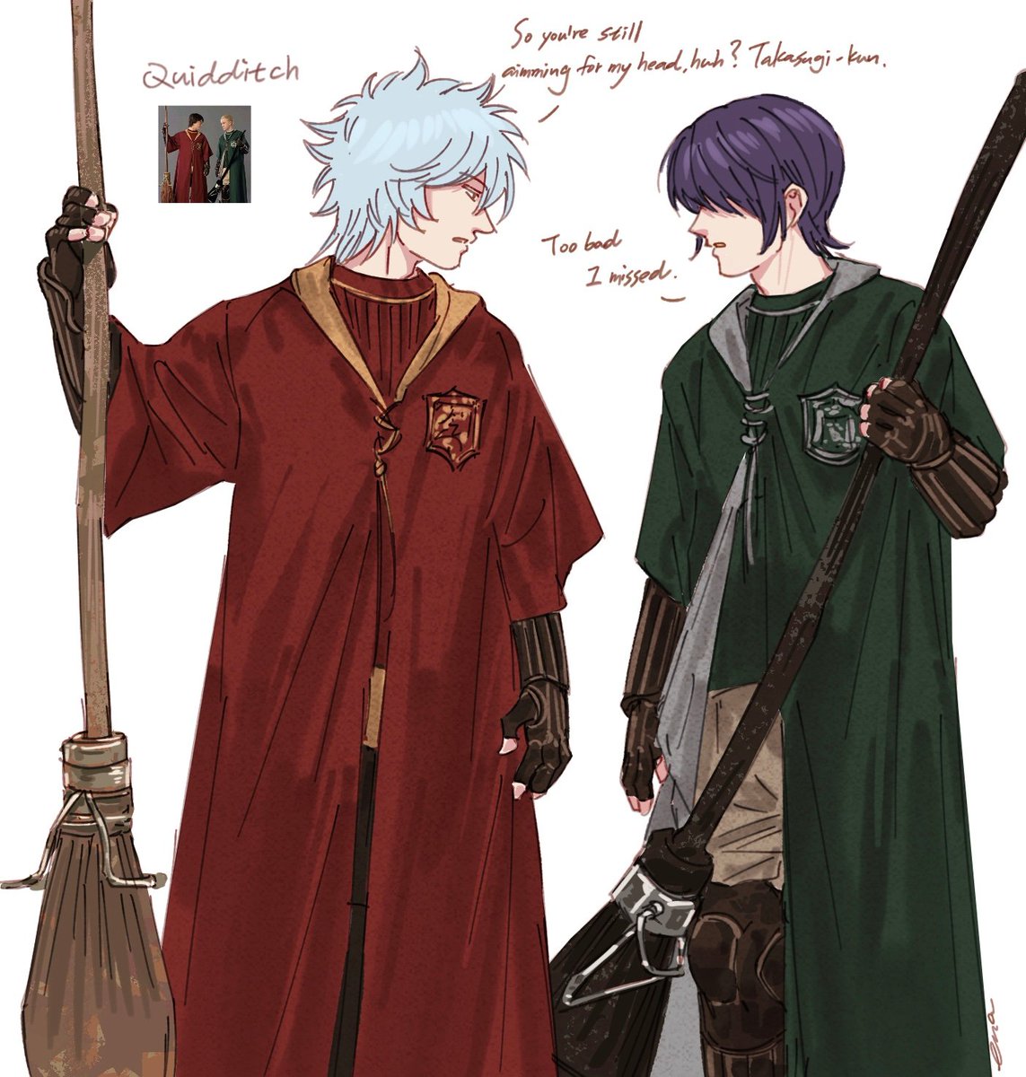 so I cook Gintaka Quidditch rivalry AU for myself
