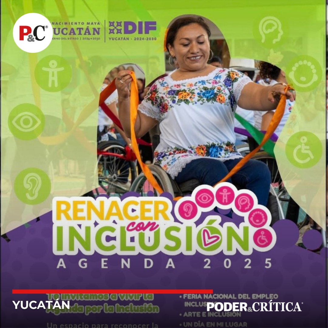PoderyCritica's tweet image. #Yucatán | Presenta la Agenda &quot;Renacer con Inclusión 2025&quot;
poderycritica.com/yucatan-presen…