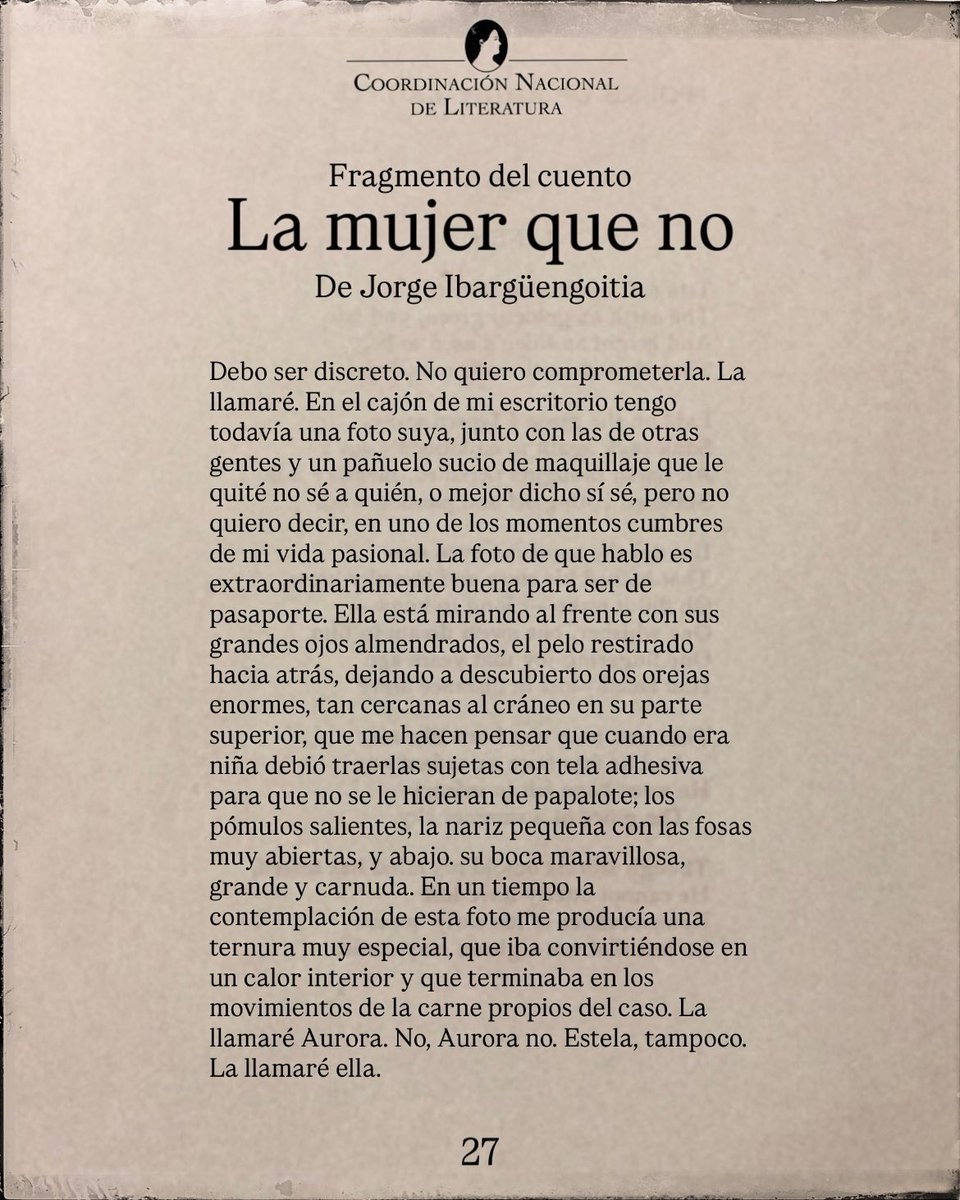 A 42 años de su partida, hoy recordamos al dramaturgo, narrador, cronista y periodista Jorge Ibargüengoitia con un fragmento de su cuento La mujer que no, el cual ofrece una mirada irónica y desencantada sobre el deseo, el rechazo y la frustración.  

#EcosLiterarios