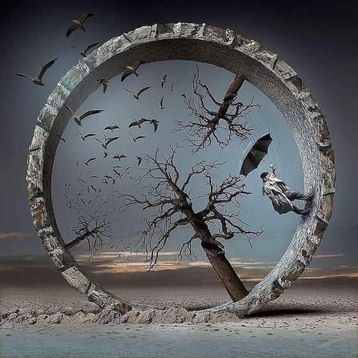 Hep aynı gitmez hayat!
O da bir yol değil mi?
İnişi, çıkışı, tümseği, virajı olmayan yol olur mu?
Biraz sabır, 
Biraz kabulleniş,
Çokça umut ve dua işte, 
Ömür dediğin...