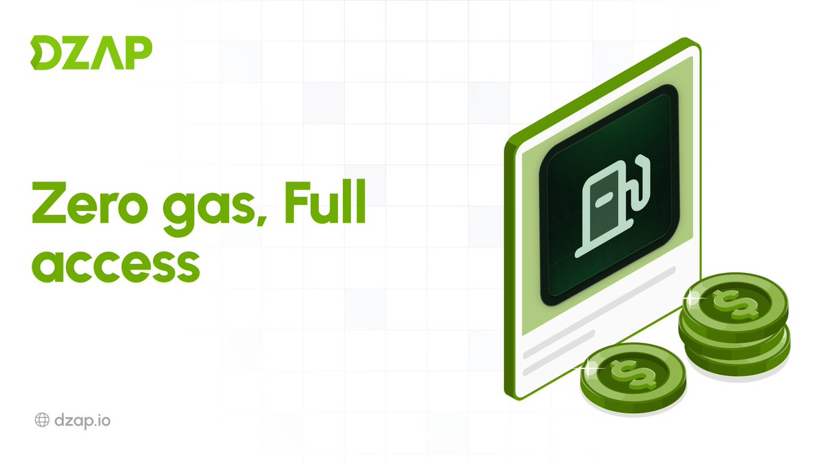 dzap_io's tweet image. You don’t need gas to stay active across chains.

Our Gasless execution feature keeps your strategy moving by removing the constant need to manage native token balances.

You can execute transactions seamlessly without gas fees.

👉 Try it gas-free: dzap.io