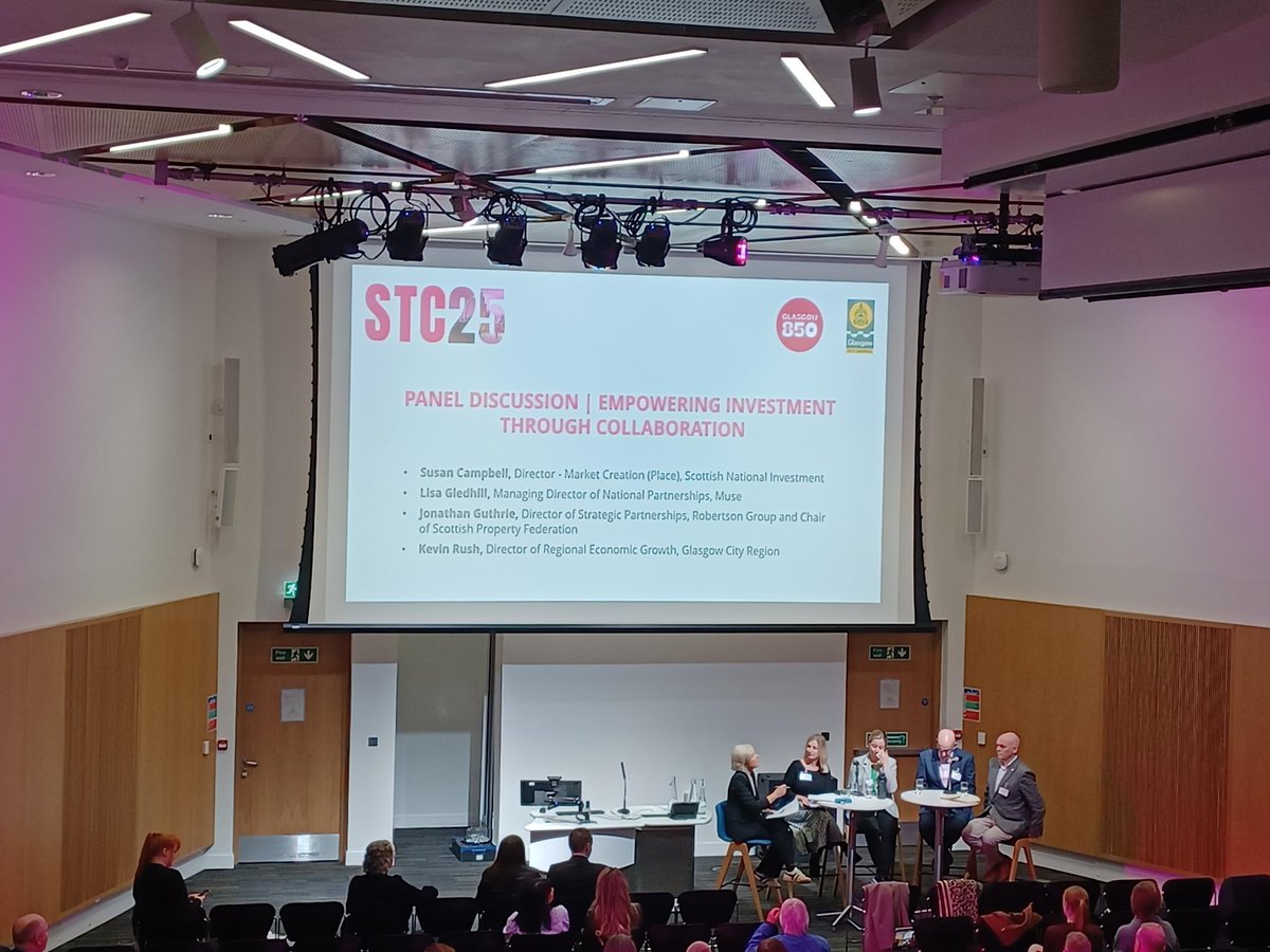 Scotland's Towns Partnership conference today #STC25
Empowering investment on towns and cities through collaboration - panel discussed collegiate and less transactional approaches to investment in place. Allow partners to play to their strengths.