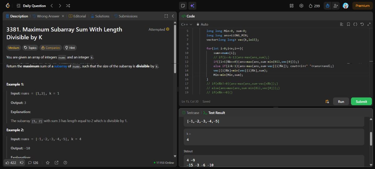 mystic_decoder's tweet image. Day 151                               

- Leetcode potd         
- Major Project presentation 🥵    
End sem ends, now full time coding 👽 

Do connect and join the grind! 🔥 

#nDaysOfCode #MERNStack #DSA #BuildInPublic #CodingJourney