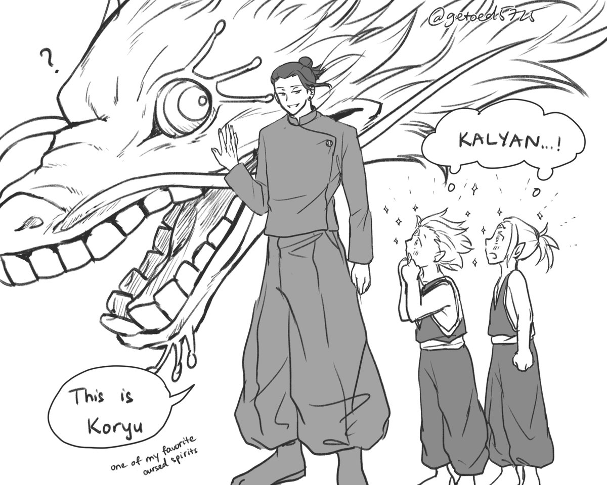 getoed5725's tweet image. (mysterious au) introducing the cursed spirits manipulator
#jjk #modulo