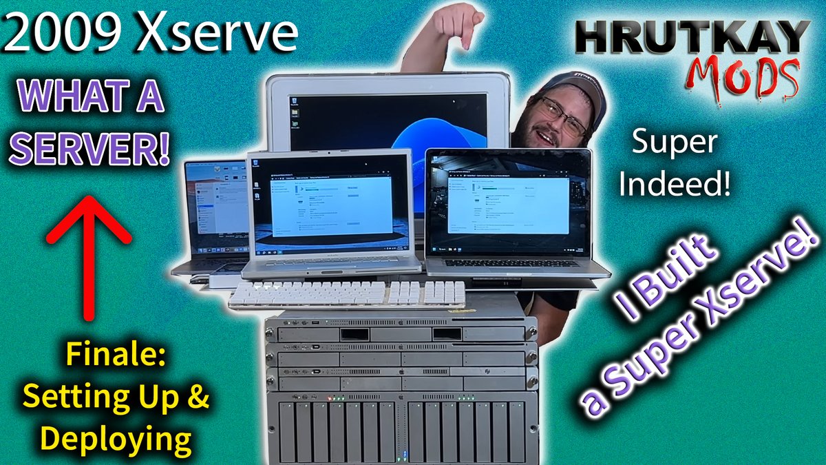 Hrutkay_Mods's tweet image. Well all good things must come to an end let&apos;s deploy my Xserve and finally use it as a server... Wow it&apos;s a bumpy ending to the series 😵‍💫 youtu.be/6vd9UMHaFdA