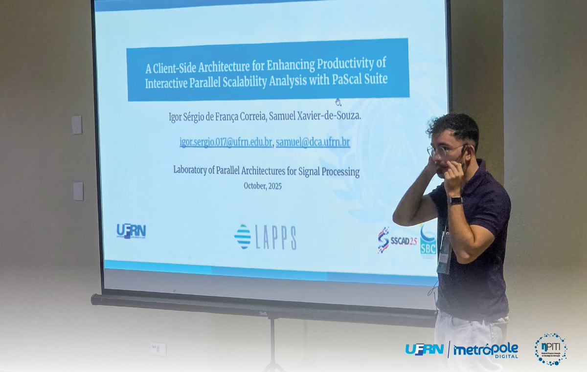 metropoledigi's tweet image. 🚀 Pesquisadores do Lapps aprimoraram o PaScal Suite, usado para comparar o desempenho de softwares paralelos. A ferramenta agora tem visualização direta no navegador e uma técnica que reduz em até 89% o tempo de análise de escalabilidade.