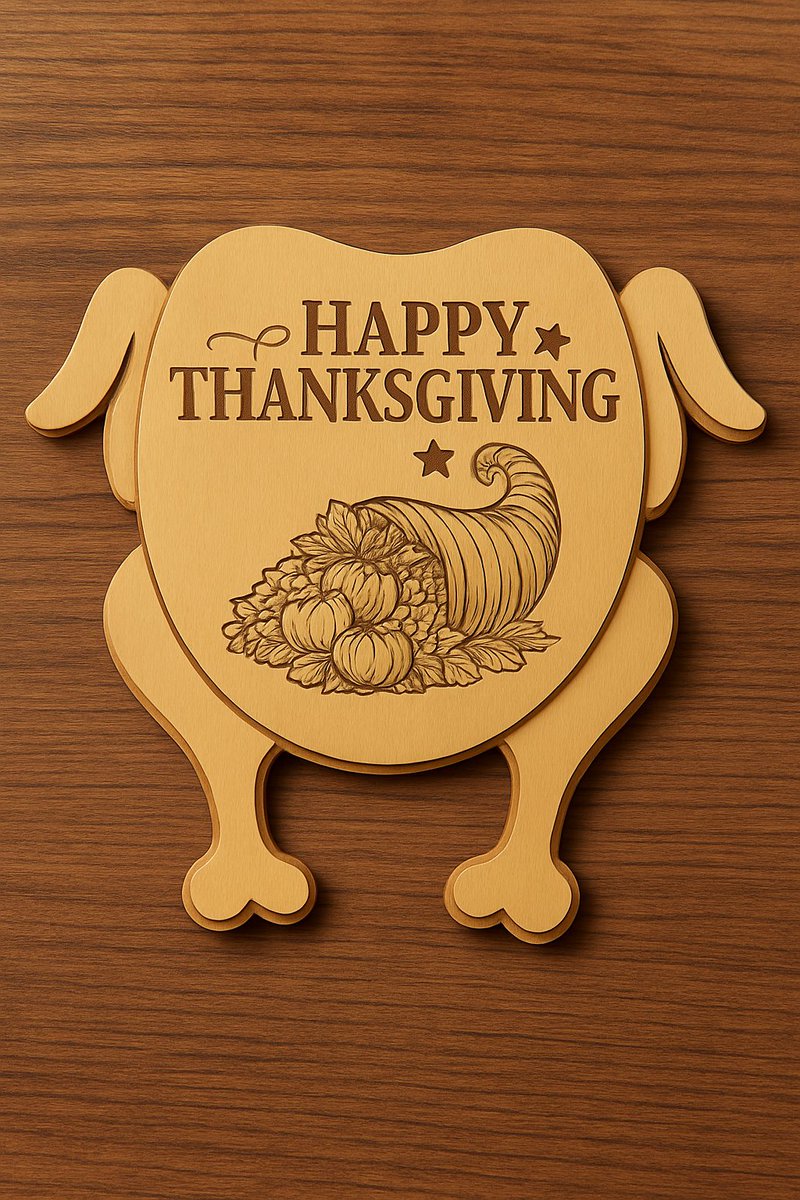 ac_des1gns's tweet image. Happy Thanksgiving! Custom laser engraved wooden turkey trivet! #cncidea #projectidea #cncproject #Thanksgiving