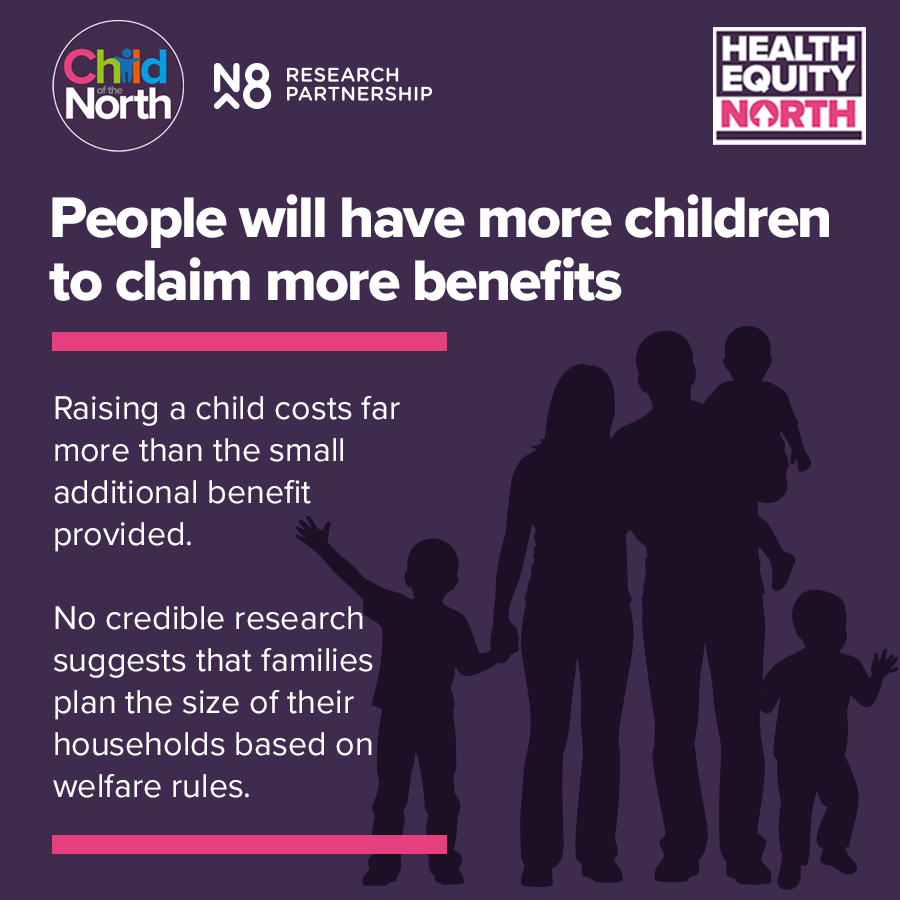 🚨Myth busters on the two child benefit cap. It is right that this Labour Govt are scrapping it. 🌹👇👶🧑‍🧑‍🧒‍🧒

Thank you to <a href="/ChildoftheNort1/">Child of the North</a> <a href="/_HENorth/">Health Equity North</a> <a href="/N8research/">N8 Research Partnership</a> 

(1/2)