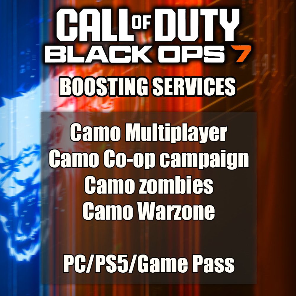 🇫🇷 Je suis disponible pour monter vos camouflages d'armes sur #BlackOps7 Prix abordables venez me voir en dm pour plus d'informations (PS5/PC/XBOX)

🇬🇧 I'm available to grind your camos on #BlackOps7 Afordable prices, dm me for more information (PS5/PC/XBOX)
