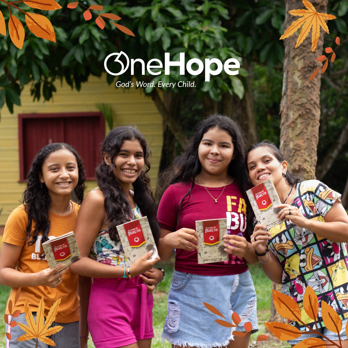 Happy Thanksgiving, OneHope family! 🧡 Today we are praising God for you, for your prayers, your partnership, and your heart for helping children encounter Scripture. Your faithfulness helps #GodsWordEveryChild move forward as we work to reach 2 billion more children with God’s
