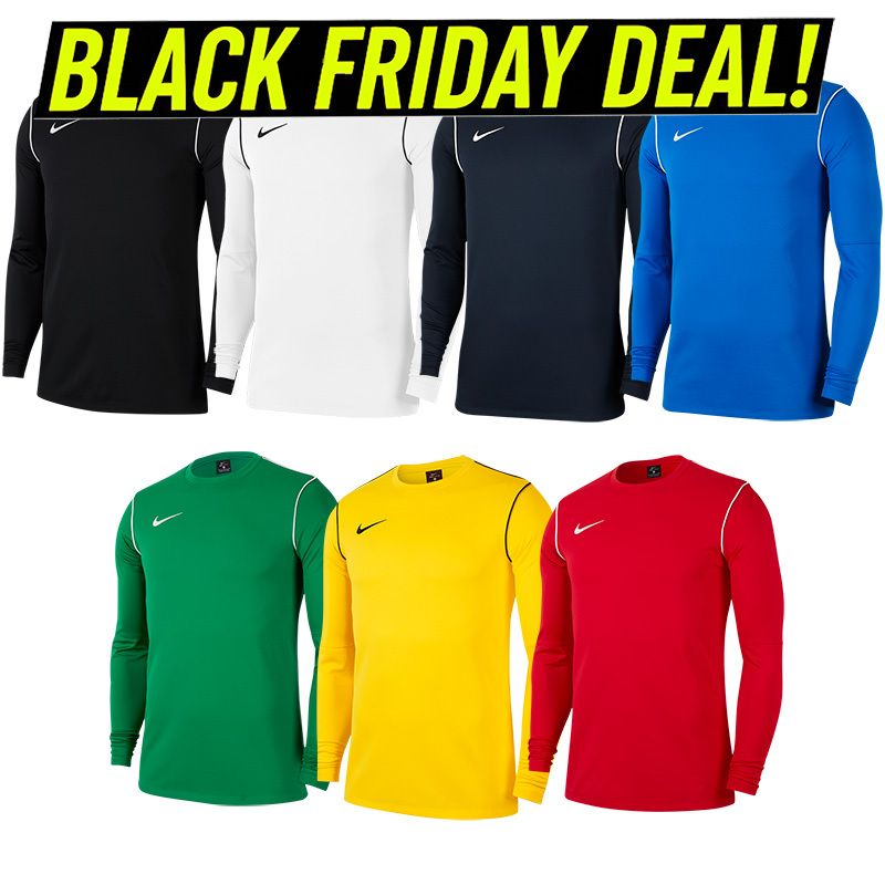 Black Friday is here! Upgrade your kit with the Nike Park 20 Dri-Fit Crew Top—comfort meets performance, and Dri-FIT tech keeps you dry and focused. Don’t miss this deal—shop before it’s gone! 💨
buff.ly/6V7fniV 
#BlackFriday #Nike #Football