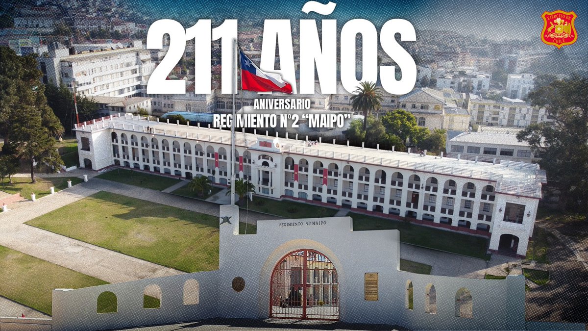 Ejercito_Chile's tweet image. 🇨🇱 Ubicado en la comuna de #Valparaíso, hoy conmemoramos el 211° aniversario del Regimiento N° 2 “Maipo”, orgulloso heredero de las glorias del histórico 2° de Línea.
👏 Esta destacada unidad recuerda la tradición e historia del #EjércitoDeChile, cuyo legado continúa inspirando…