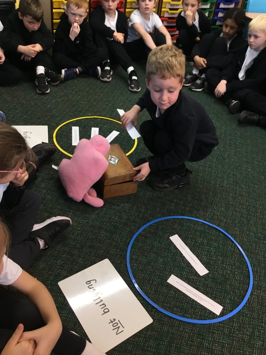 DaneRoydY2's tweet photo. In PSHE today we looked at different scenarios and discussed whether they were or were not examples of bullying. We also thought about how it might feel to be bullied and thought again about how we can use our #PowerForGood ⚡️ @DaneRoydSchool #DaneRoydPSHE https://t.co/mKkg0dHWI5