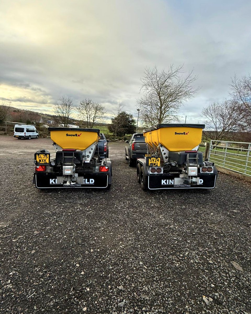 WessexIntl's tweet photo. Winter-ready in Scotland! ๐ด๓ ง๓ ข๓ ณ๓ ฃ๓ ด๓ ฟ
Kingsfield Contracting are set with their SnowEx spreaders โ๏ธ
#SnowEx #WinterReady https://t.co/F78xUUIBog