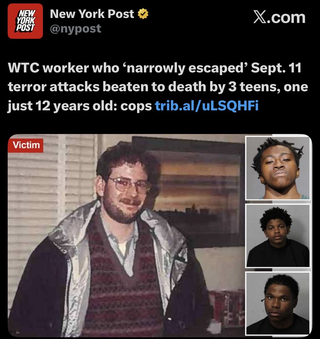 JohnMcCloy's tweet image. 😡Roger Borkum survived 9/11 because he had just been laid off. 8 years later his wife Celeste went to Africa as a humanitarian and was killed by the people she was assisting.
   This already broken homeless man WAS BEATEN TO DEATH AND ROBBED IN JACKSONVILLE ON THE STREETS. They…