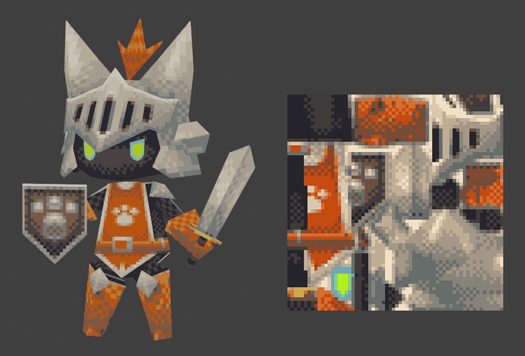 前作ったやつ…。ローポリ低解像度テクスチャすき