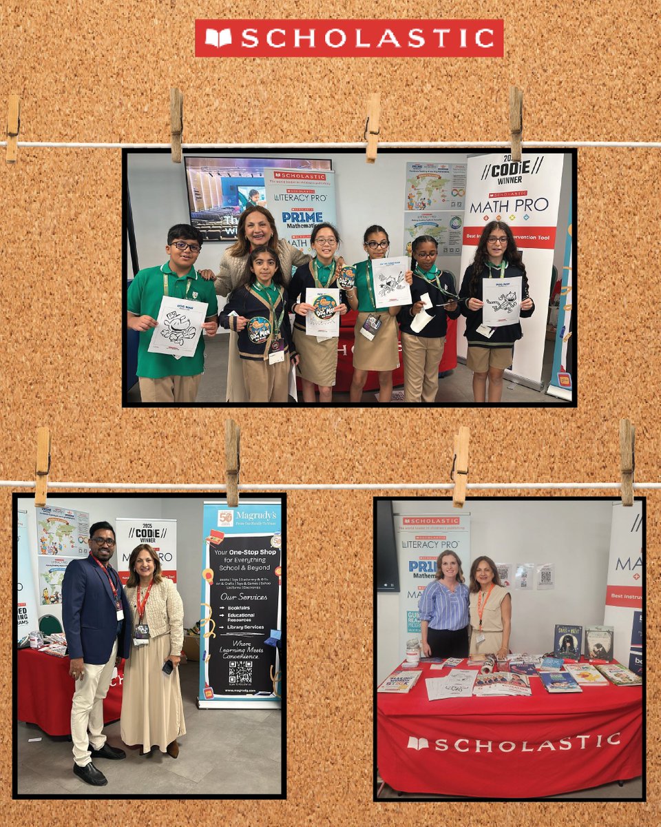 scholastic_LACA's tweet photo. We had the pleasure of attending the World Schools Summit in the UAE last month. A huge thank you to everyone who visited the Scholastic booth! 🤩 

Want to discover more about our products? Contact your Scholastic sales representative today! https://t.co/4yWODn0rPS